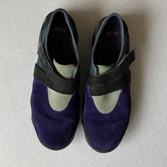 Camper Dub Purple suede Sneakers with Black Trim - Picture 8 of 14